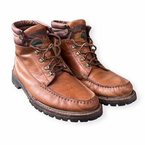 Vtg Elk Woods Men's Leather Classic Heritage Style Leather Boots  9.5 Brazil